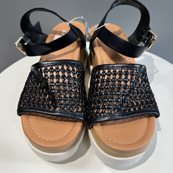 NWOT Universal Thread Alba Wedge Platform Sandals Memory Foam Size 8.5 - Picture 2 of 6